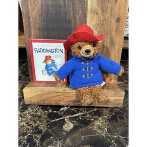 Paddington Bear Lot Of 2 Plush And Mini Book 9 Inch Plush